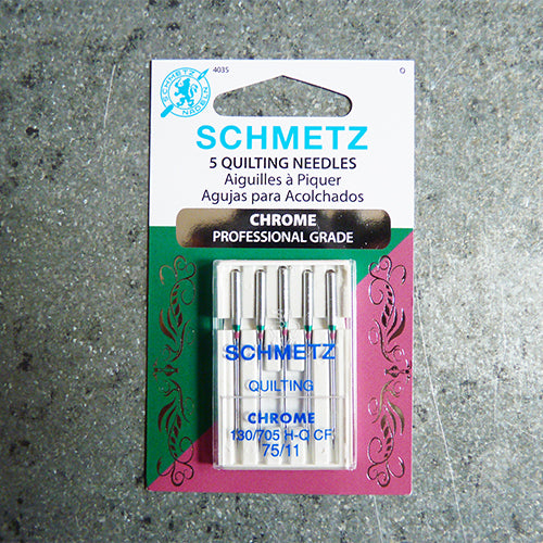 Schmetz Chrome Sewing Machine Needles : Quilting