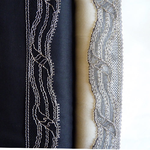 solstiss lace black taupe