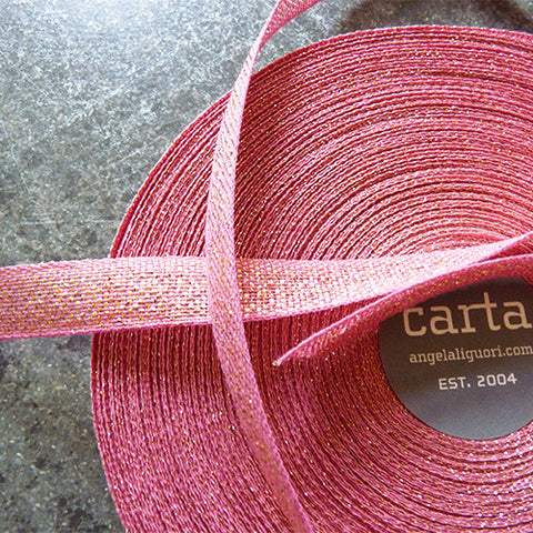 Narrow Tight Weave Cotton Ribbon - Peach : Studio Carta – Bolt & Spool