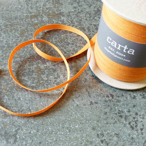 studio carta cotton tight weave ribbon melon