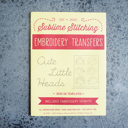 sublime stitching embroidery transfer pattern girl faces