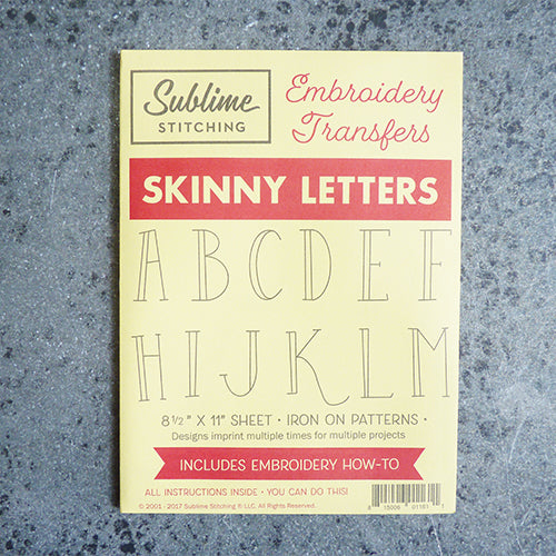 sublime stitching embroidery transfer pattern alphabet letters
