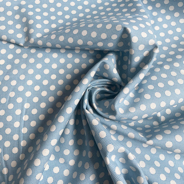 Tilda Fabrics : Medium Dots - blue quilting cotton