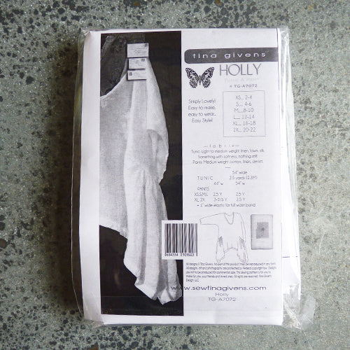 tina givens holly tunic pants sewing pattern