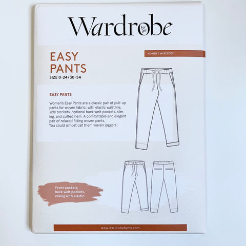 Wardrobe by Me : Easy Pants sewing pattern