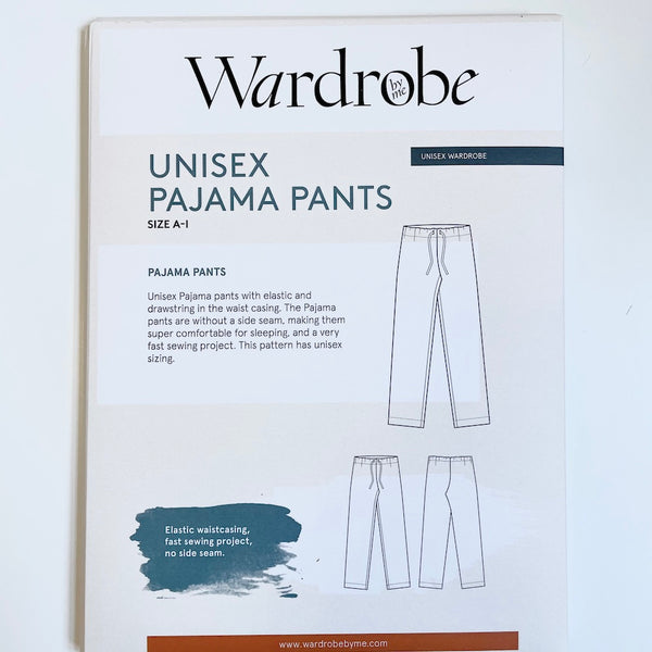 Wardrobe by Me : Unisex Pajama Pants sewing pattern