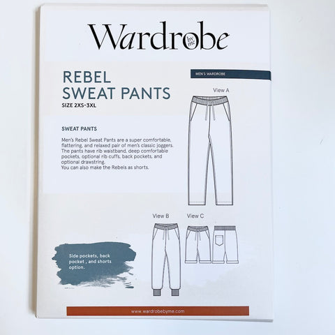 Wardrobe by Me : Rebel Sweat Pants sewing pattern