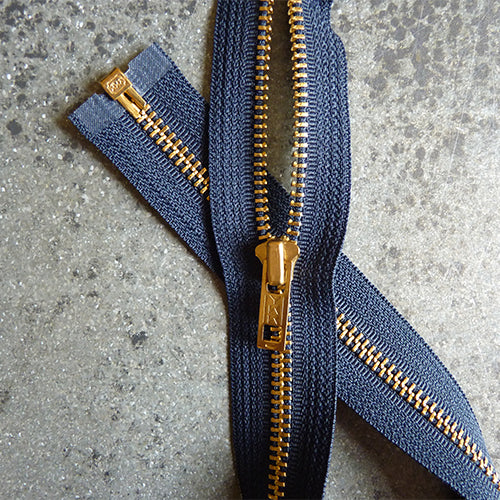 ykk 18 in separating zipper navy