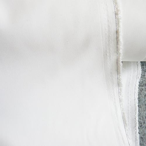 stretch cotton sateen fabric white