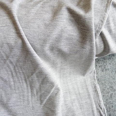 Viscose Jersey knit fabric - Light Heathered Gray